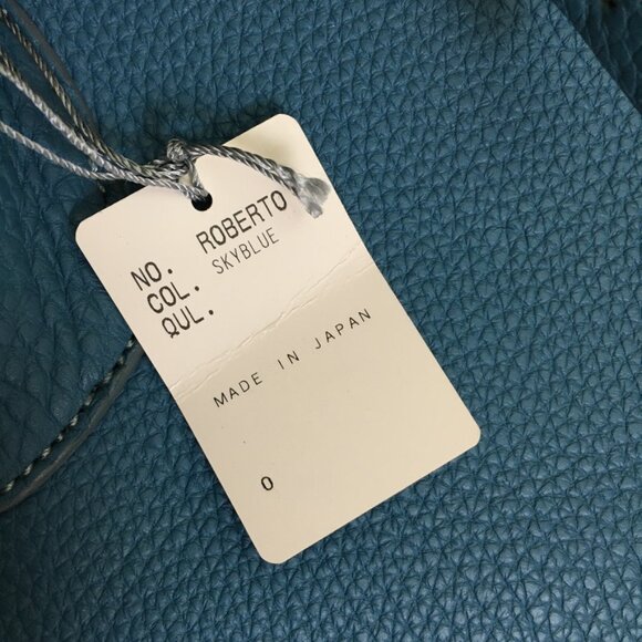 NWT Nagatani Made in Japan Large Tote w/Dust bag Blue Leather - Picture 9 of 16